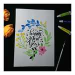 Calligraphy Creators -Happy New Year -Handmade Art Without Frame